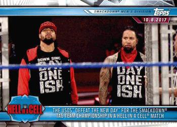The Usos Defeat The New Day for the SmackDown Tag Team Championship in a Hell in a Cell Match