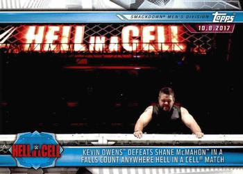 Kevin Owens Defeats Shane McMahon in a Falls Count Anywhere Hell in a Cell Match