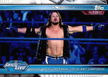 AJ Styles Defeats Jinder Mahal for the WWE Championship