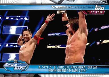 AJ Styles &amp; Shinsuke Nakamura Defeat Kevin Owens &amp; Sami Zayn