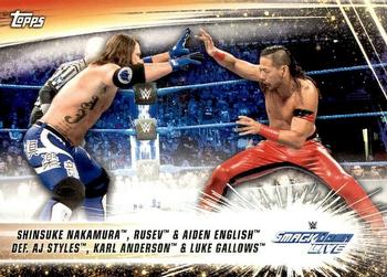 Shinsuke Nakamura, Rusev & Aiden English def. AJ Styles, Karl Anderson & Luke Gallows 