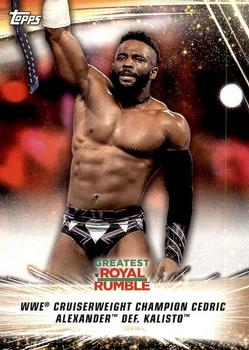 WWE Cruiserweight Champion Cedric Alexander def. Kalisto 
