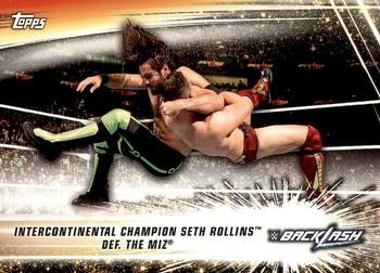 Intercontinental Champion Seth Rollins def. The Miz 