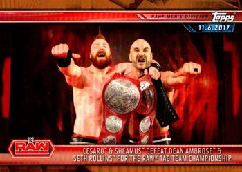 Cesaro & Sheamus Defeat Dean Ambrose & Seth Rollins for the Raw Tag Team Championship
