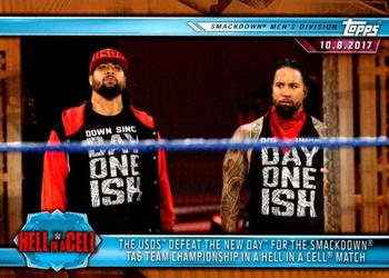 The Usos Defeat The New Day for the SmackDown Tag Team Championship in a Hell in a Cell Match