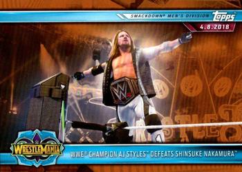 WWE Champion AJ Styles Defeats Shinsuke Nakamura