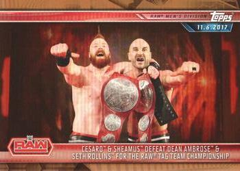 Cesaro &amp; Sheamus Defeat Dean Ambrose &amp; Seth Rollins for the Raw Tag Team Championship