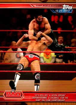 Seth Rollins &amp; Jason Jordan Defeat Cesaro &amp; Sheamus for the Raw Tag Team Championship