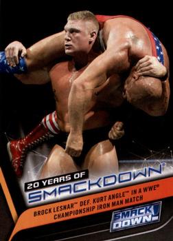 Brock Lesnar def. Kurt Angle in a WWE Championship Iron Man Match