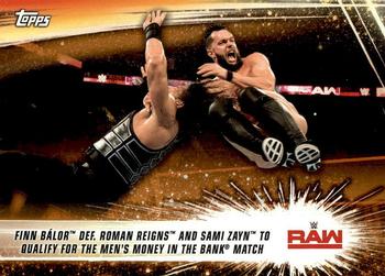 Finn Bálor def. Roman Reigns and Sami Zayn to Qualify for the Men's Money in the Bank Match 