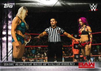 Sasha Banks and Charlotte Flair Main Event RAW in a Falls Count Anywhere Match 