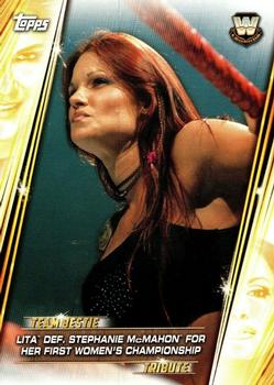 Lita def. Stephanie McMahon for Her First Women's Championship 