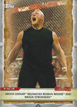 Brock Lesnar Decimates Roman Reigns and Braun Strowman 