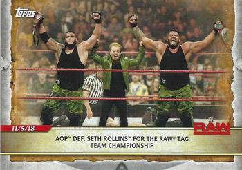 AOP Def. Seth Rollins for the Raw Tag Team Championship 