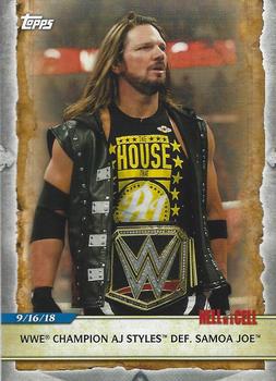 WWE Champion AJ Styles Def. Samoa Joe 