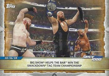 Big Show Helps The Bar Win the SmackDown Tag Team Championship 