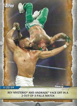Rey Mysterio and Andrade Face Off in a 2-out-of-3-Falls Match 