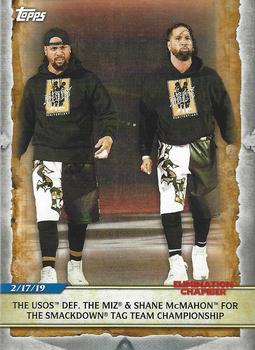 The Usos Def. The Miz &amp; Shane McMahon for the SmackDown Tag Team Championship 