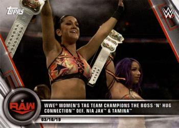 WWE Women's Tag Team Champions The Boss 'n' Hug Connection def. Nia Jax &amp; Tamina 