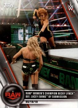 Raw Women's Champion Becky Lynch def. Lacey Evans by Submission 