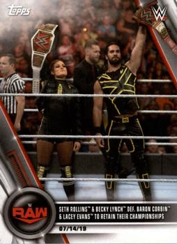 Seth Rollins &amp; Becky Lynch def. Baron Corbin &amp; Lacey Evans to Retain Their Championships 