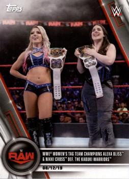 WWE Women's Tag Team Champions Alexa Bliss &amp; Nikki Cross def. The Kabuki Warriors 