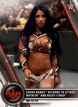 Sasha Banks Returns to Attack Natalya and Becky Lynch 