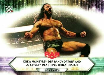 Drew McIntyre def. Randy Orton and AJ Styles in a Triple Threat Match