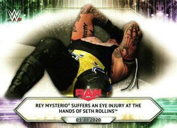 Rey Mysterio Suffers an Eye Injury at the Hands of Seth Rollins