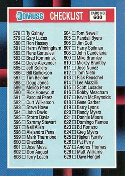 Checklist: 578-660 and BC1-BC26
