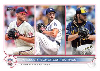 NL Strikeout Leaders (Zack Wheeler / Max Scherzer / Corbin Burnes)