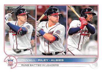 NL RBI Leaders (Adam Duvall / Austin Riley / Ozzie Albies)