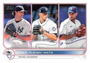 AL Wins Leaders (Gerrit Cole / Chris Flexen / Steven Matz)