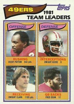 Ricky Patton / Dwight Hicks / Dwight Clark / Fred Dean