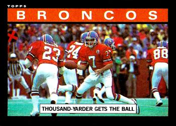 Broncos Team Leaders (Thousand-Yarder Gets the Ball)