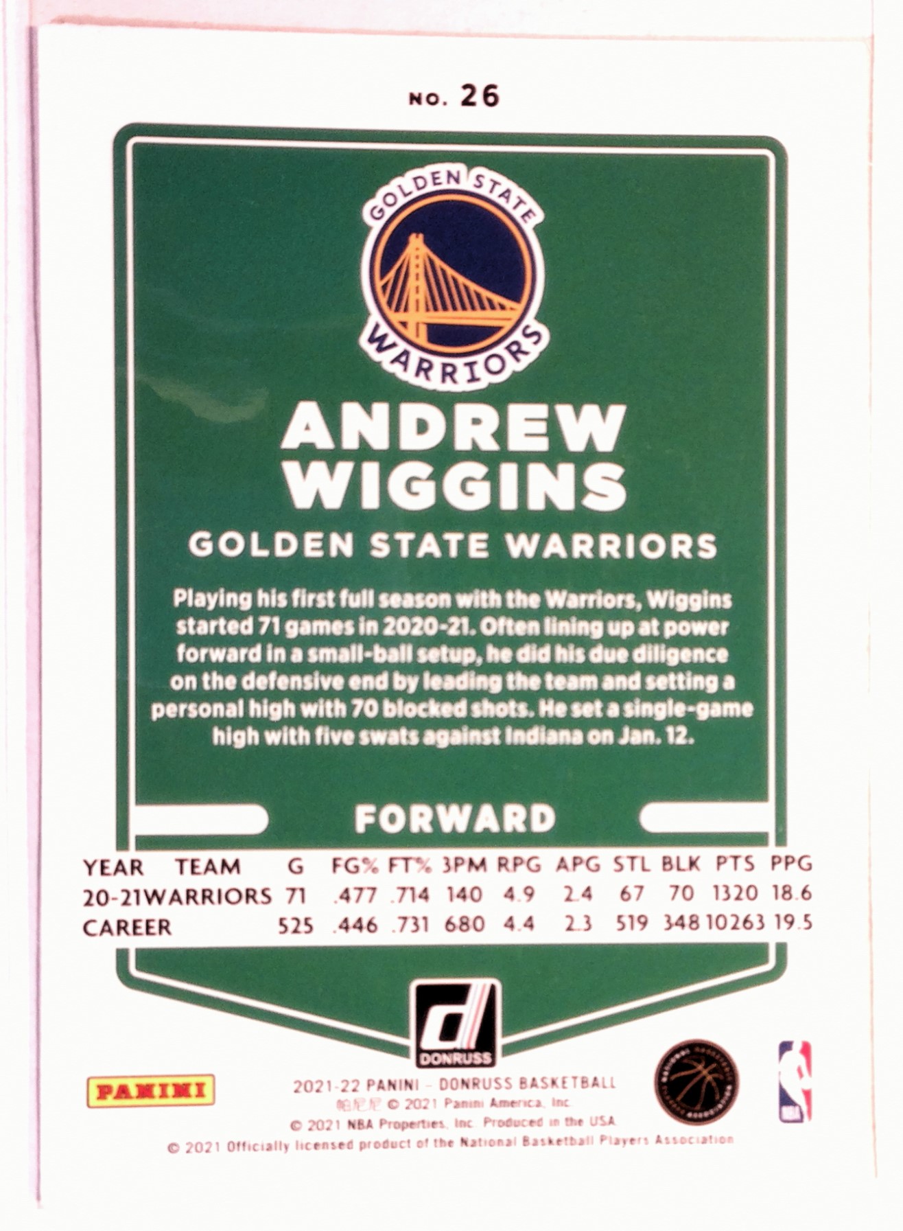 Card back
