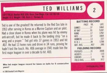 Card back