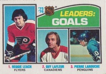 '75-'76 Leaders: Goals (Reggie Leach / Guy Lafleur / Pierre Larouche)