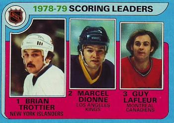 1978-79 Scoring Leaders (Bryan Trottier / Marcel Dionne / Guy Lafleur)