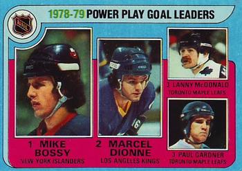 1978-79 Power Play Goal Leaders (Mike Bossy / Marcel Dionne / Lanny McDonald / Paul Gardner)
