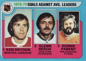 1978-79 Goals Agains Avg. Leaders (Ken Dryden / Glenn Resch / Bernie Parent)