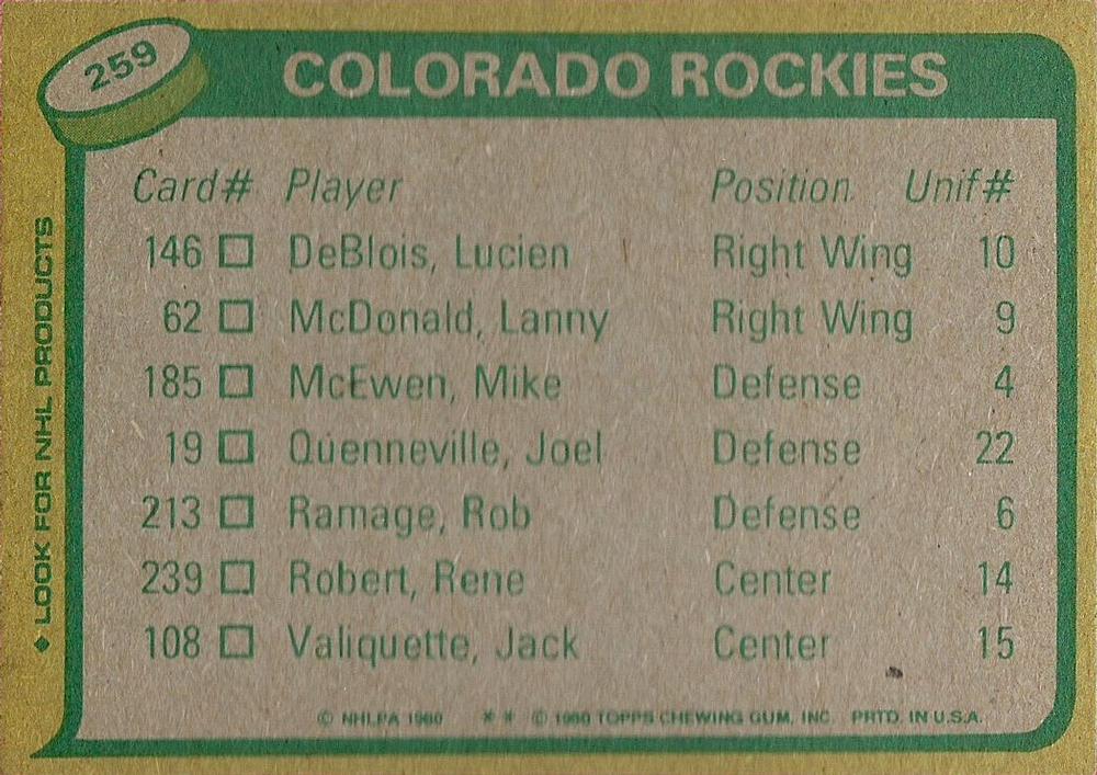 Card back