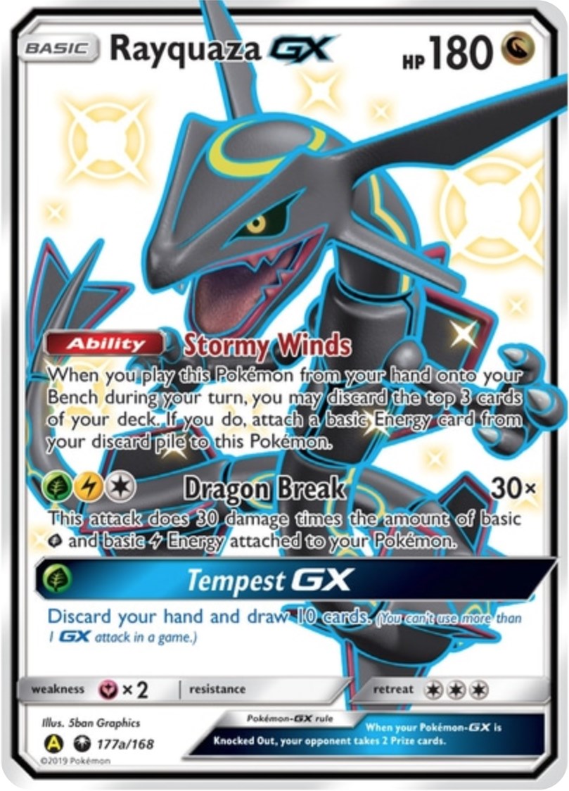#177a/168 Rayquaza GX