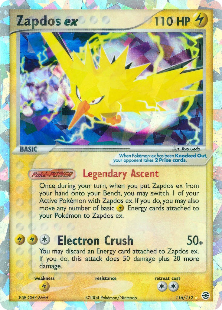 #116/112 Zapdos ex