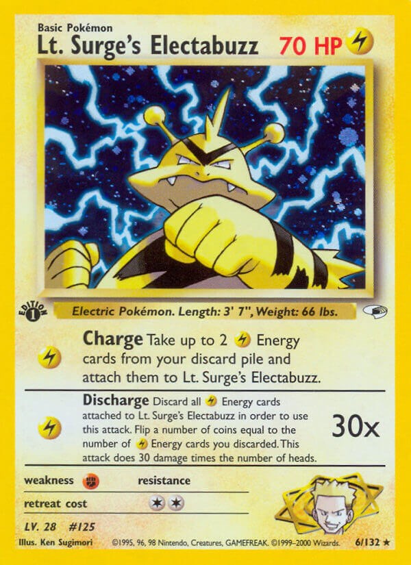 #006/132 Lt. Surge's Electabuzz (6)