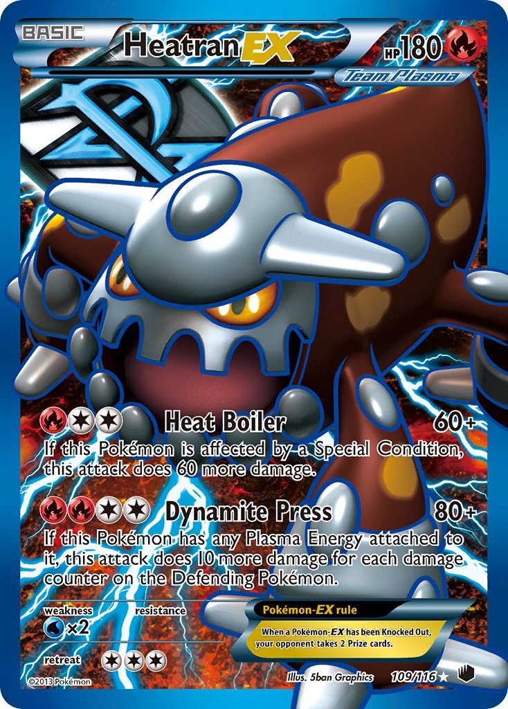 #109/116 Heatran EX (Team Plasma) (Full Art)