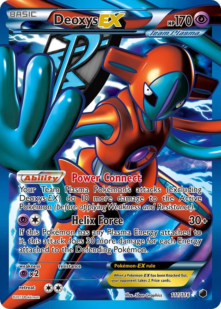 #111/116 Deoxys EX (Team Plasma) (Full Art)