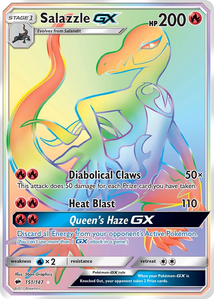 #151/147 Salazzle GX (Secret)