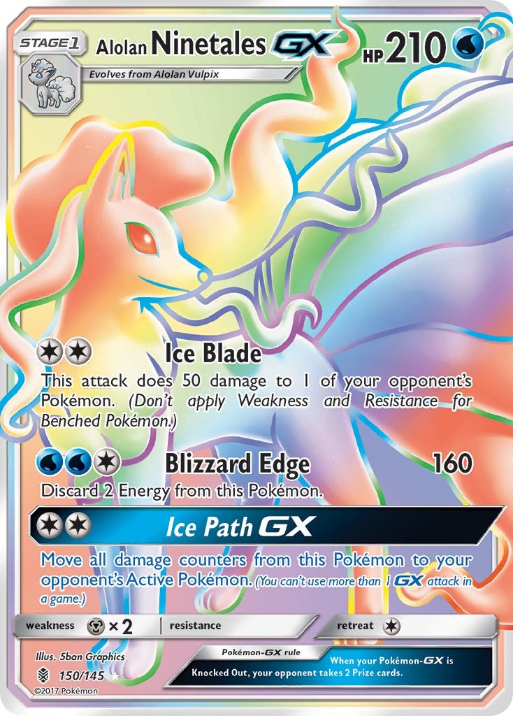 #150/145 Alolan Ninetales GX (Secret)
