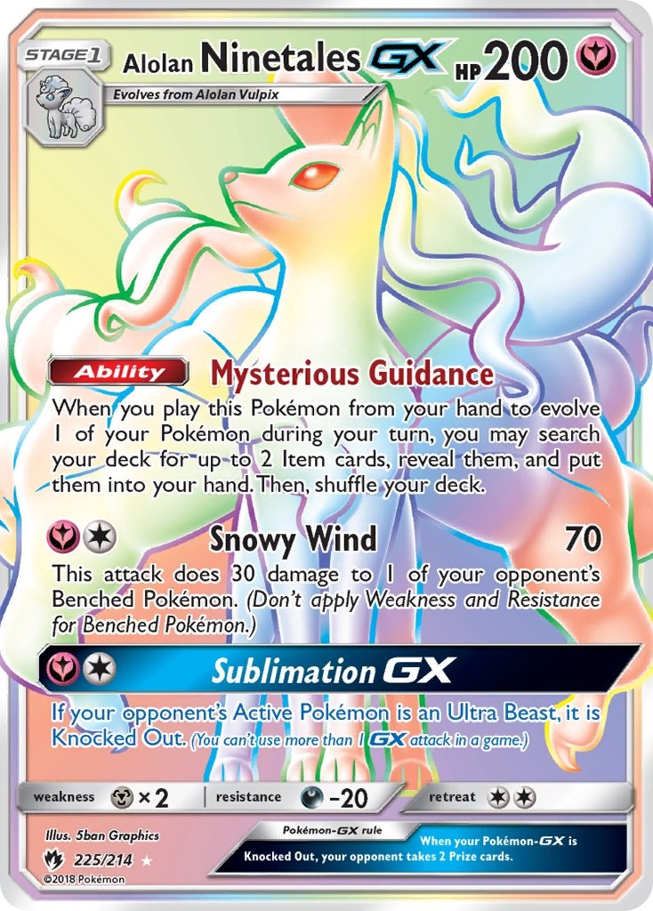 #225/214 Alolan Ninetales GX (Secret)